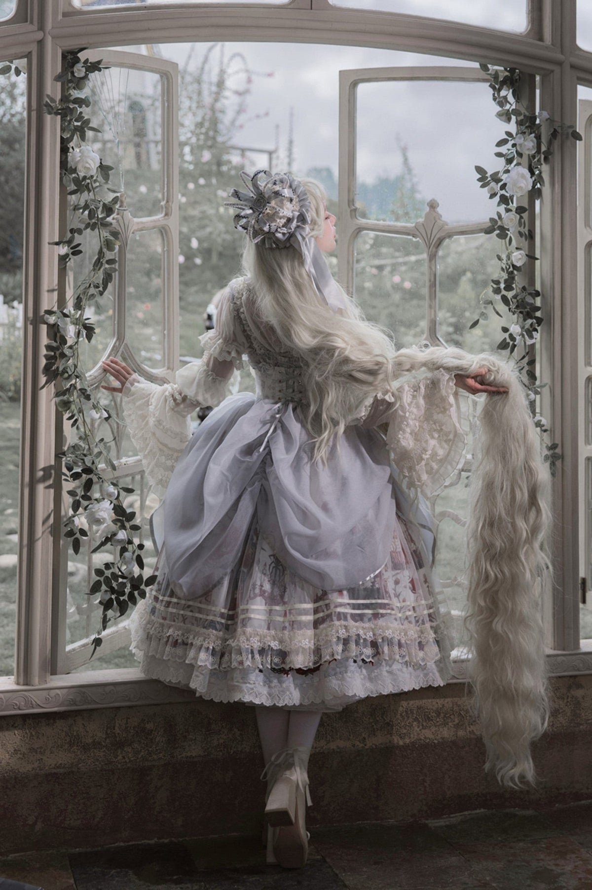 Sleeping Beauty Forest Fairy Tale Gothic Lolita JSK Dress - LolitaEra