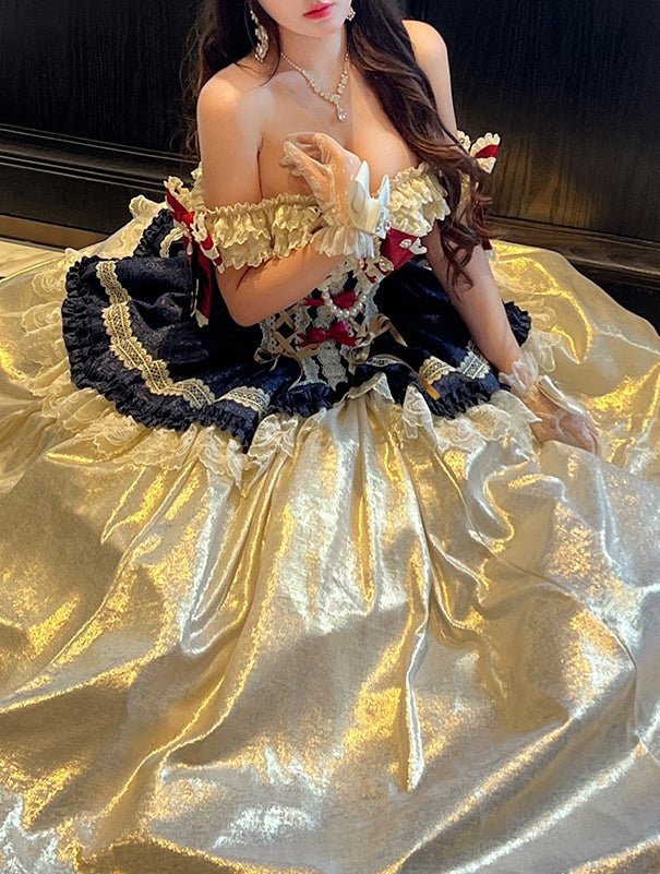 Snow White Fairy Tale Princess Dress - LolitaEraDress+HeadgearSSnow White Fairy Tale Princess Dress