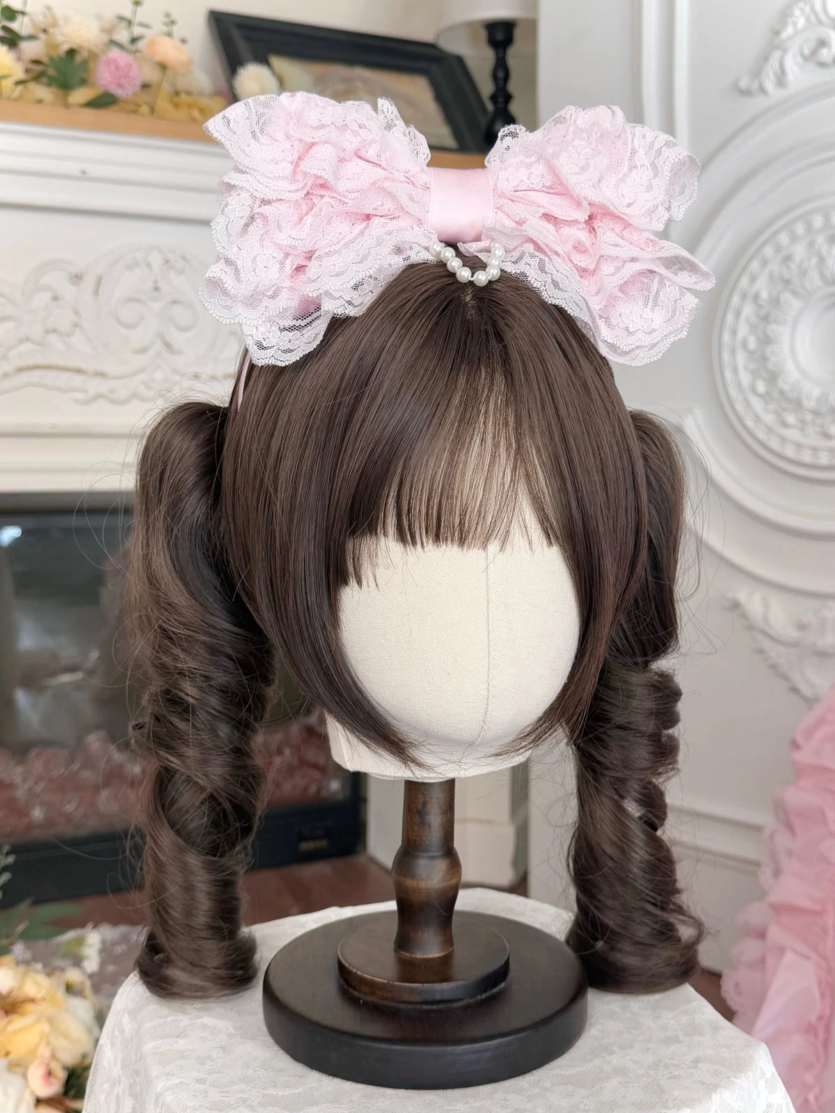 Spring 2025 Vintage Flower Wall Sweet Lolita Accessories Set BNT KC Hair Clips - LolitaEra