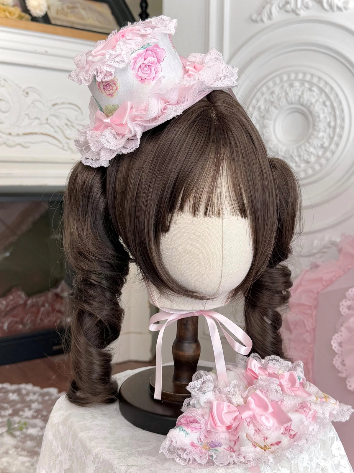 Spring 2025 Vintage Flower Wall Sweet Lolita Accessories Set BNT KC Hair Clips - LolitaEra