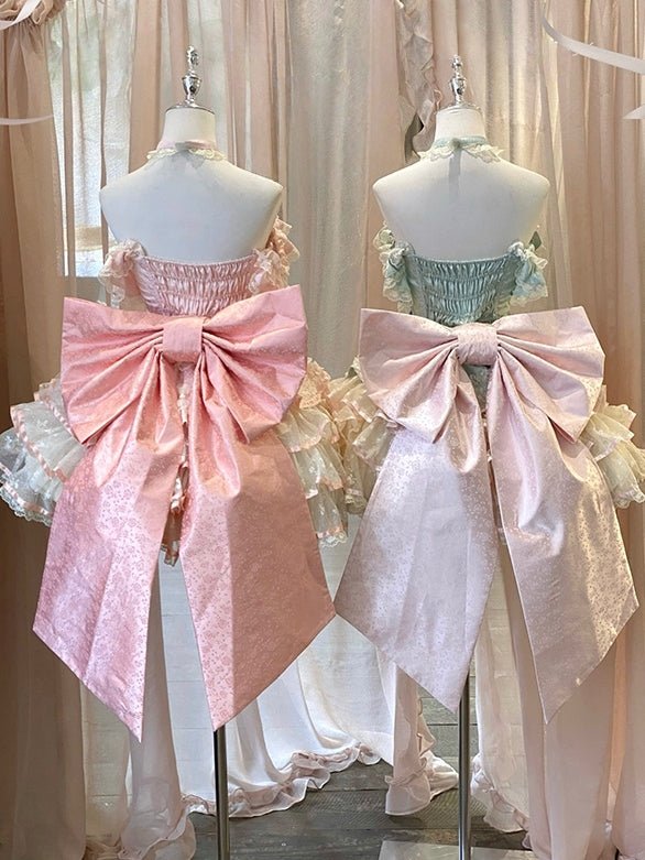 Spring Romance Princess Pink JSK - LolitaEraPink Dress+BowSSpring Romance Princess Pink JSK