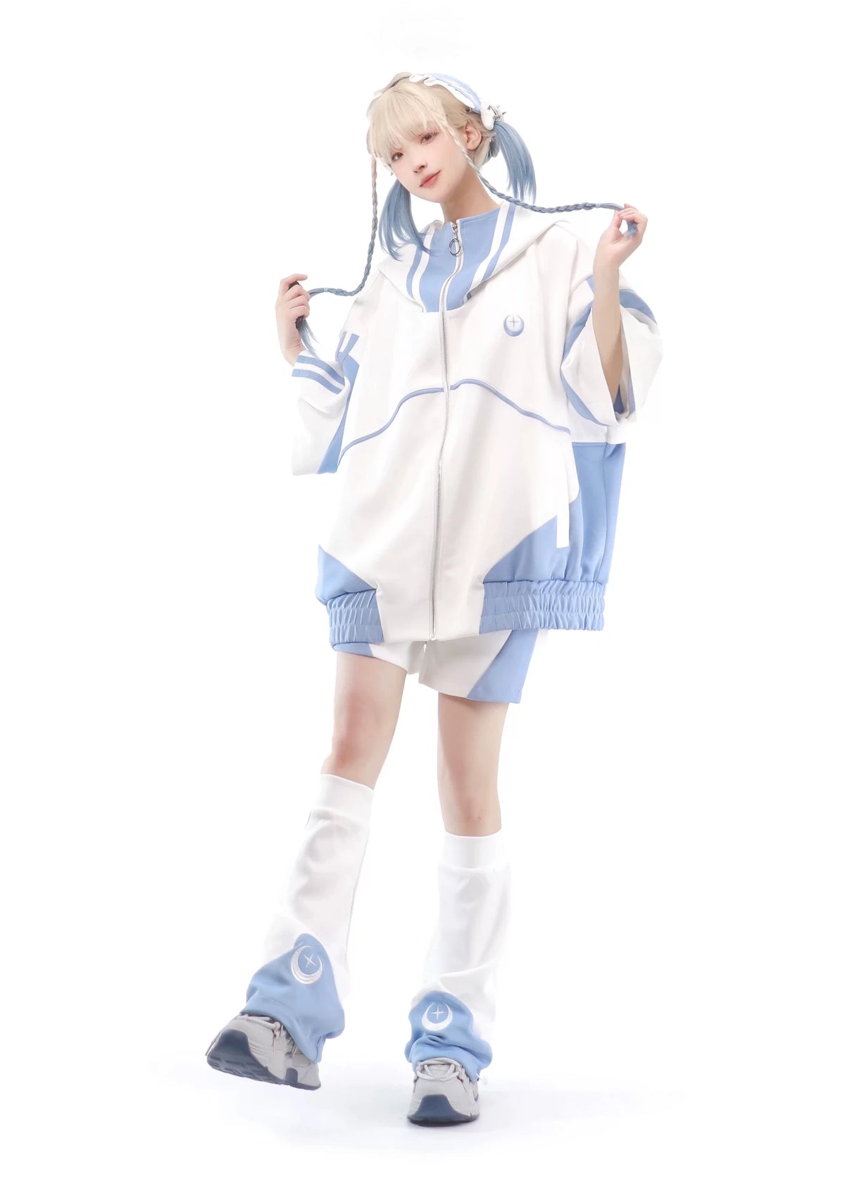 Star Signal Anime Techwear Short-Sleeve Set with Accessories - LolitaEra