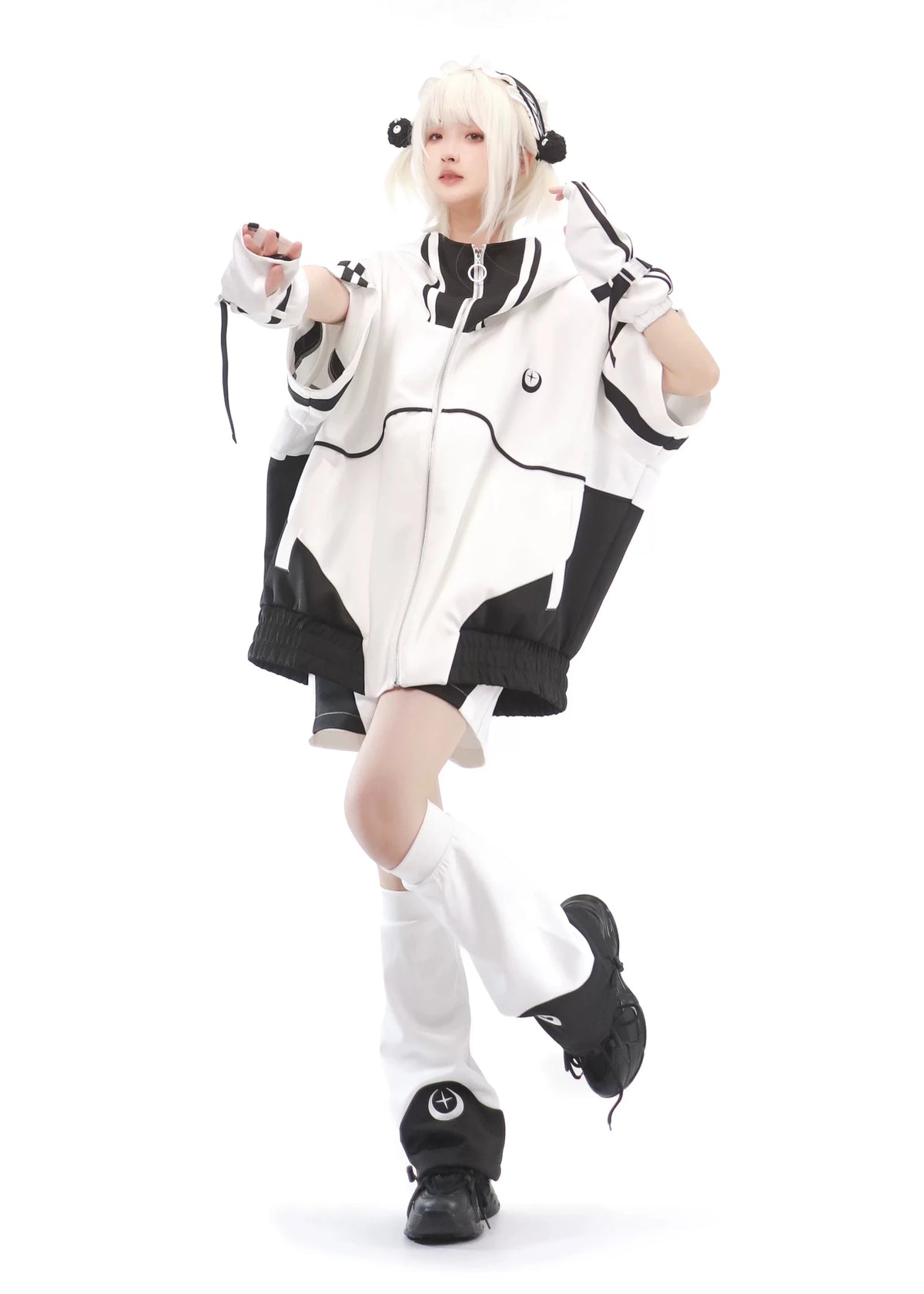 Star Signal Anime Techwear Short-Sleeve Set with Accessories - LolitaEra