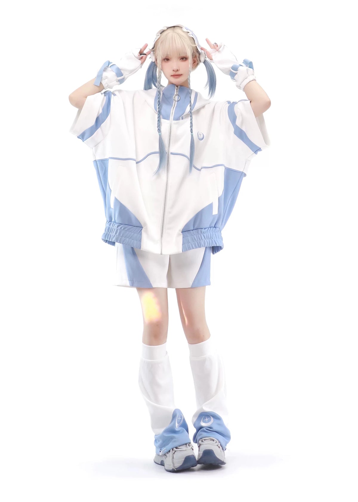 Star Signal Anime Techwear Short-Sleeve Set with Accessories - LolitaEra