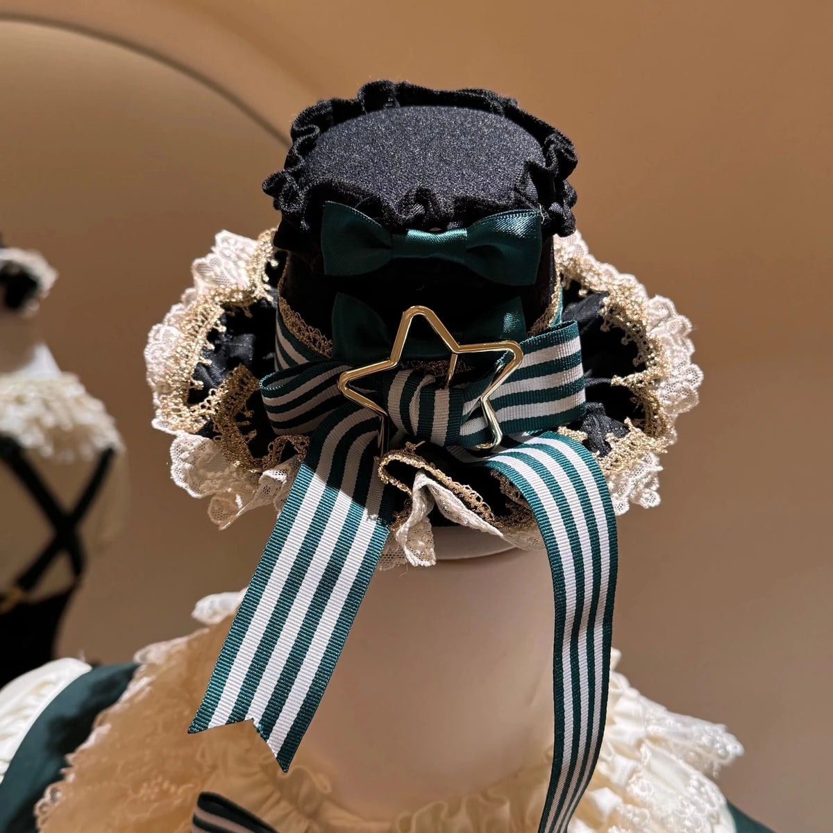 Star Track Academy Stripe Corset Gothic Lolita SK Dress Set - LolitaEra