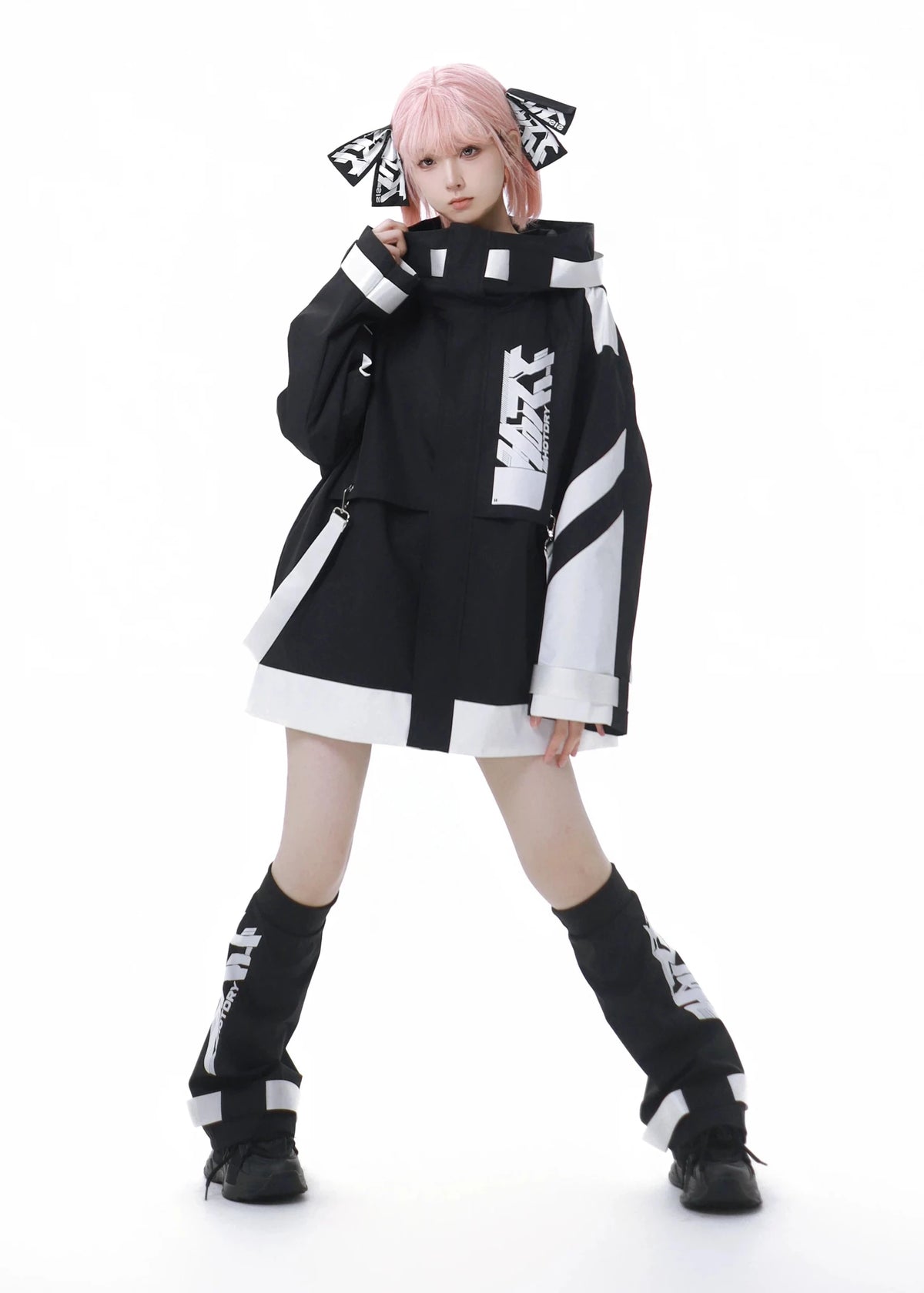 Stardust Code Techwear Short-Sleeve Jacket and Shorts Set - LolitaEra