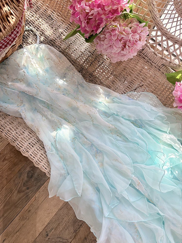 Stardust Jellyfish Princess Prom Gown - LolitaEraBlueSStardust Jellyfish Princess Prom Gown