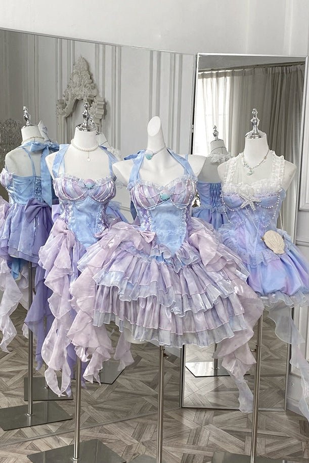 Starlit Mermaid Princess Blue - Purple Dress - LolitaEraDressSStarlit Mermaid Princess Blue - Purple Dress