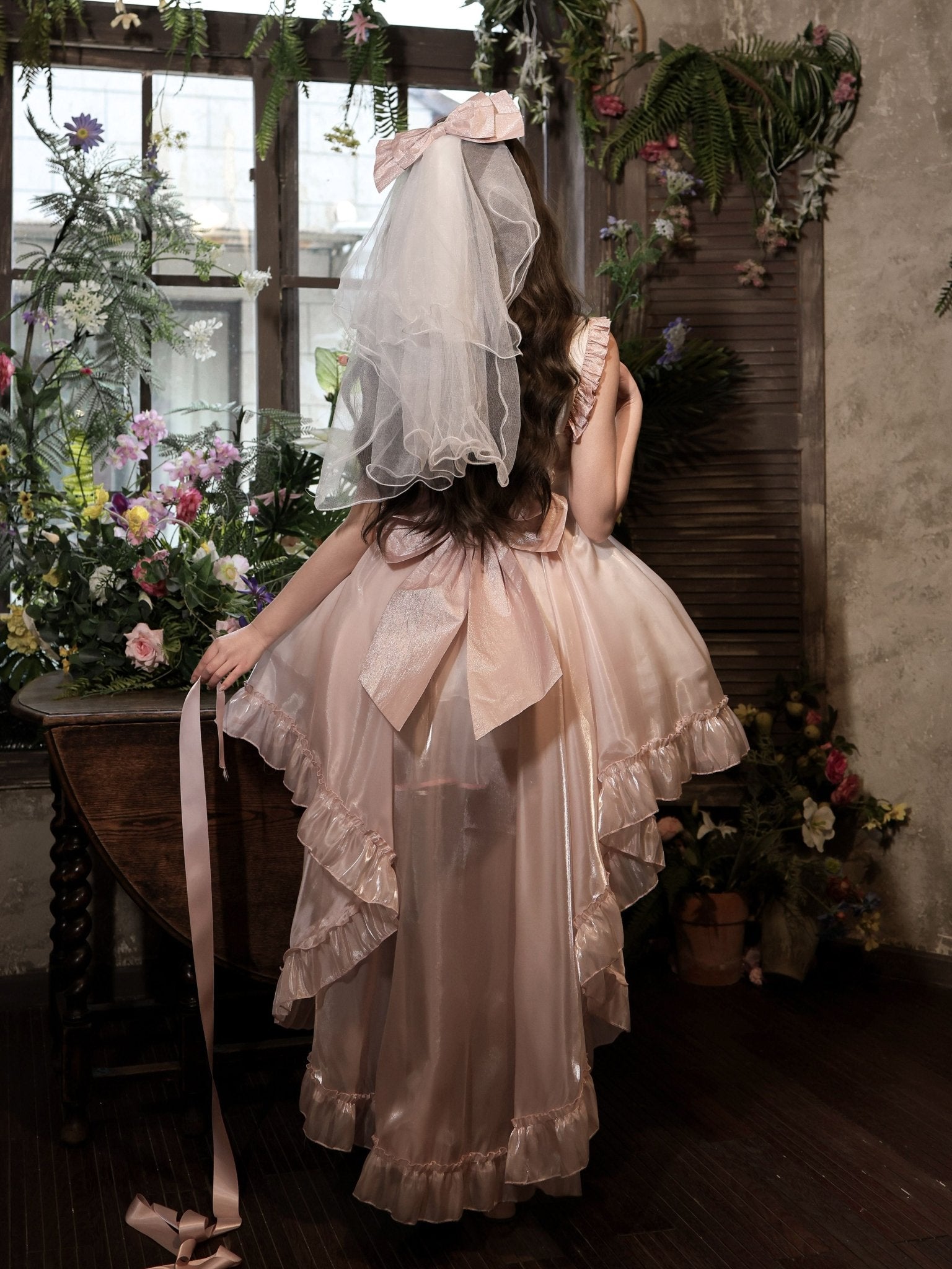 Stellar Weave Dream Lolita Halter JSK Dress - LolitaEraPink JSKSStellar Weave Dream Lolita Halter JSK Dress