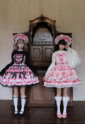 Strawberry Parfait Sweet Lolita Princess Dress 1338 - LolitaEraPink DressSStrawberry Parfait Sweet Lolita Princess Dress 1338