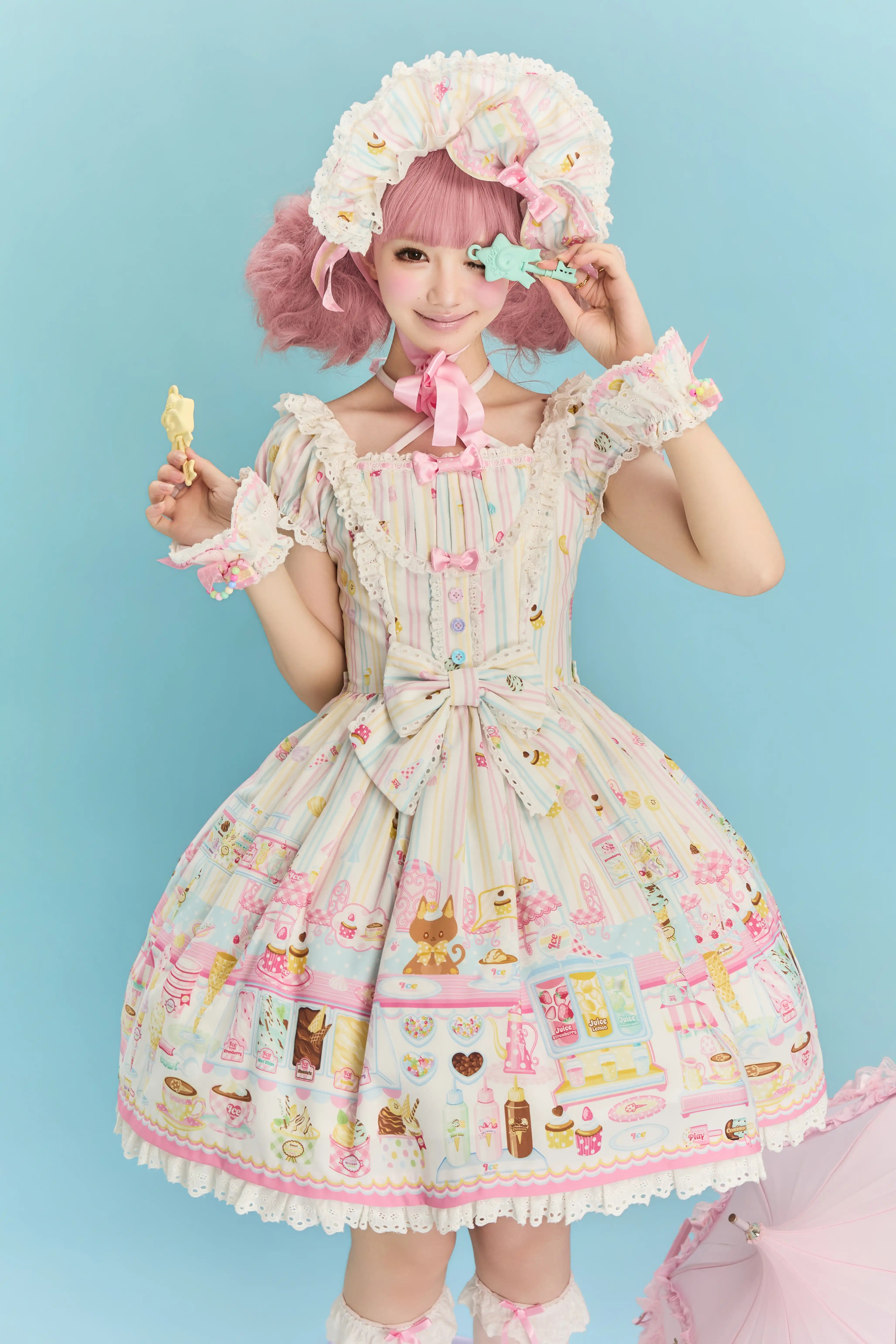 Summer Ice Cream Story Original Lolita Dress and Accessories