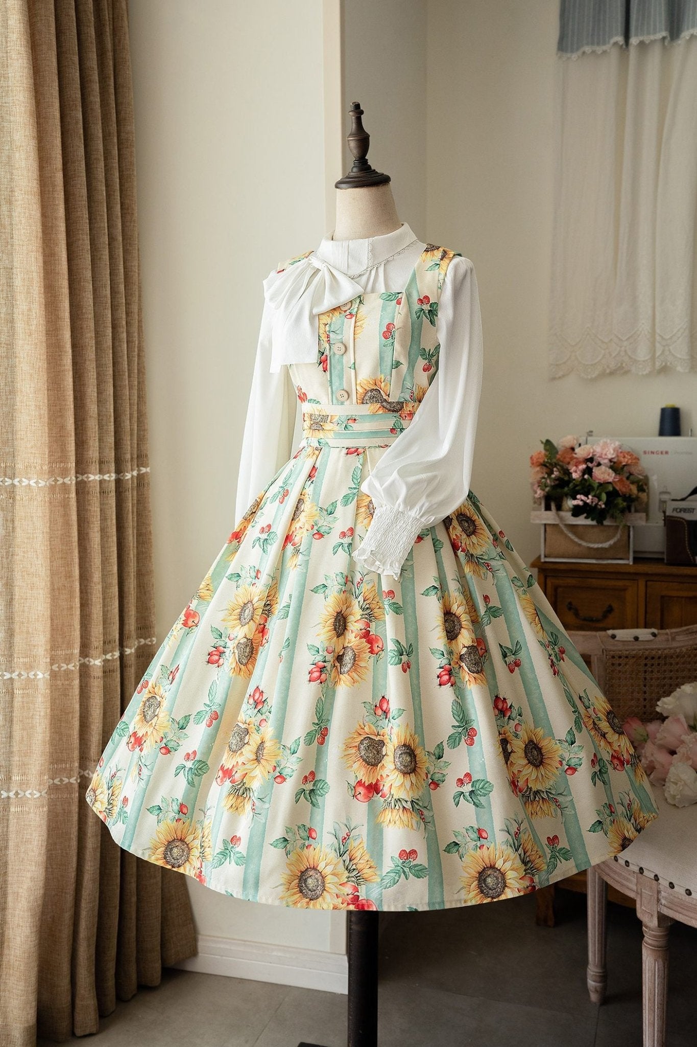 Sunflower Classic Lolita JSK 1260 - LolitaEraJSKSSunflower Classic Lolita JSK 1260