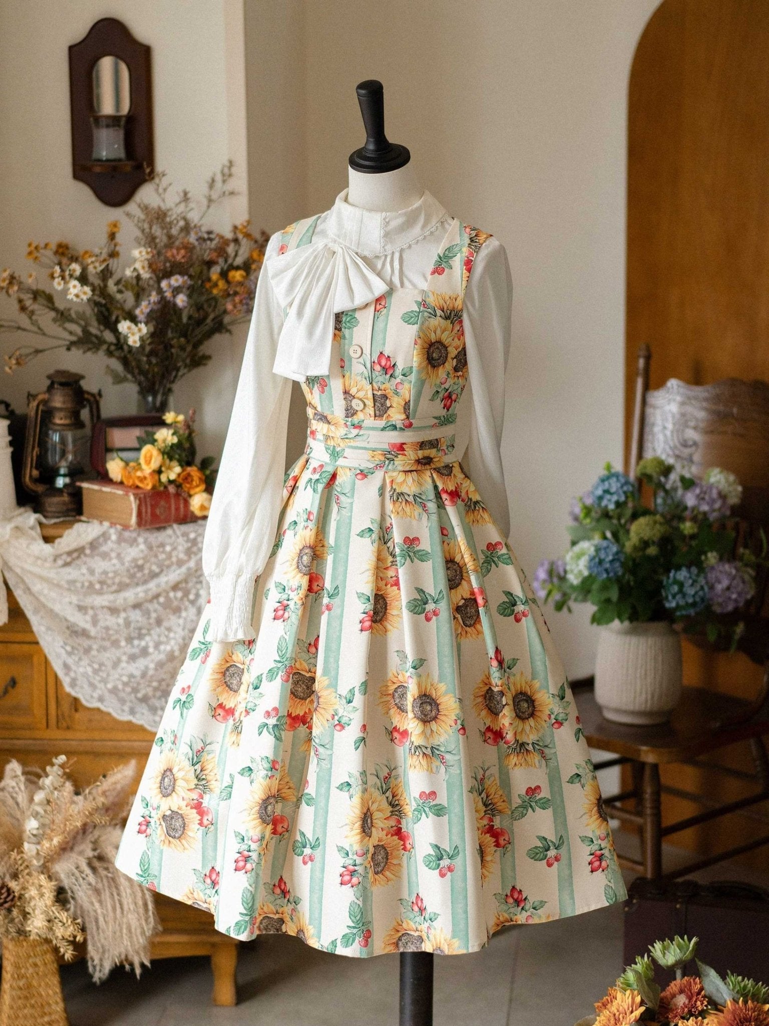 Sunflower Classic Lolita JSK 1260 - LolitaEraJSKSSunflower Classic Lolita JSK 1260