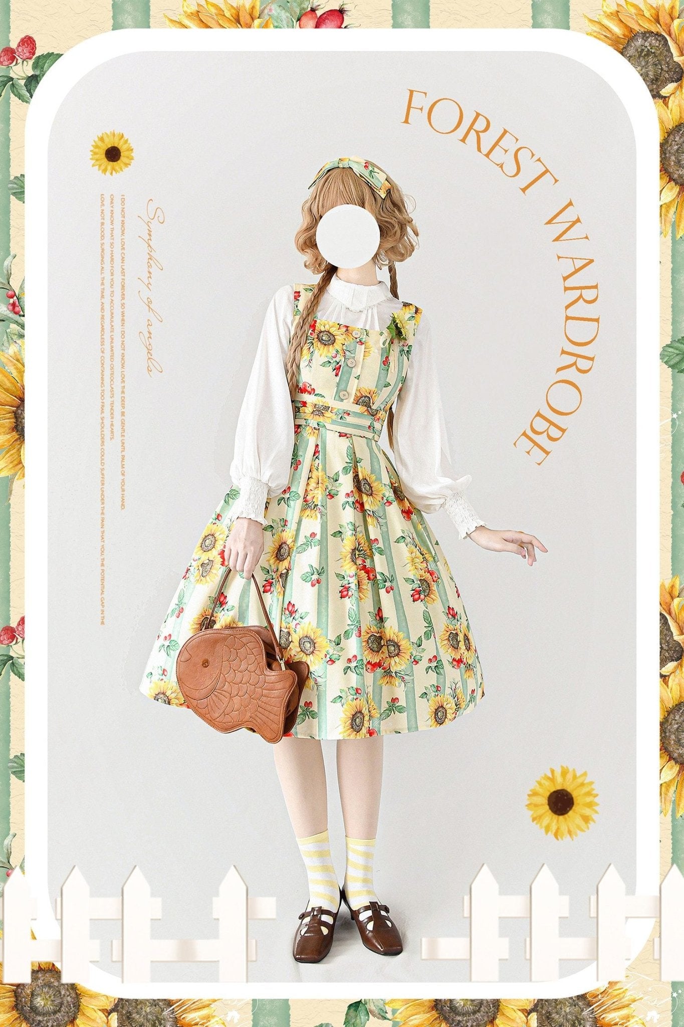 Sunflower Classic Lolita JSK 1260 - LolitaEraJSKSSunflower Classic Lolita JSK 1260