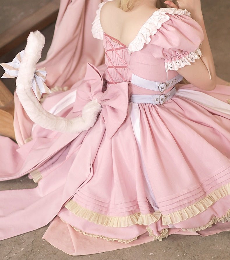 Super Sweet Lolita Girly Pink OP Dress - LolitaEraPink SetSSuper Sweet Lolita Girly Pink OP Dress