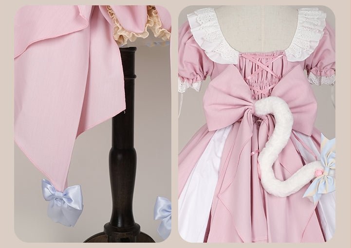 Super Sweet Lolita Girly Pink OP Dress - LolitaEraPink SetSSuper Sweet Lolita Girly Pink OP Dress