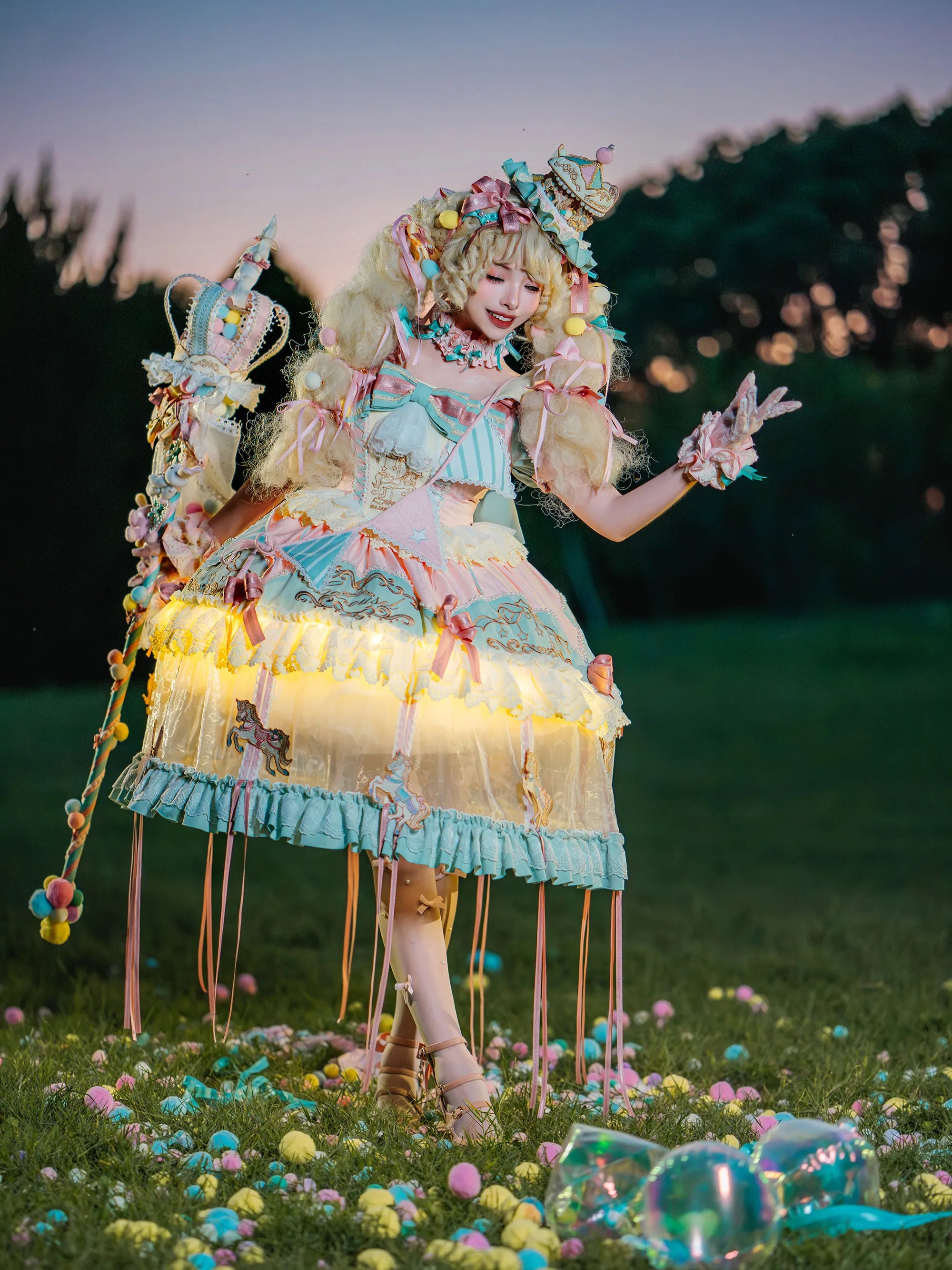 Full Payment [Dreamland] Dream Magic Box Original Sweet Girl Fairy Princess Lolita Glowing Princess Dress