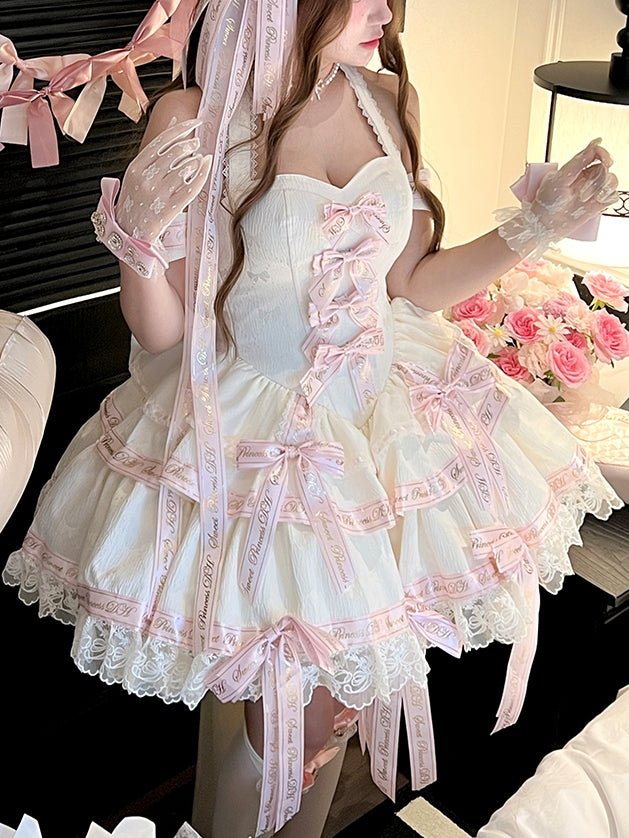 Sweet Pink Luxurious Satin Princess Pink Dress - LolitaEraPink DressSSweet Pink Luxurious Satin Princess Pink Dress