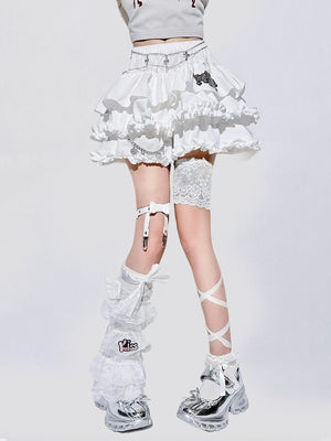 Sweet Puff A - Line Mini Skirt - LolitaEraSkirt+BeltSSweet Puff A - Line Mini Skirt