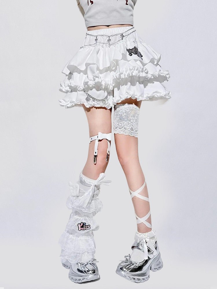 Sweet Puff A - Line Mini Skirt - LolitaEraSkirt+BeltSSweet Puff A - Line Mini Skirt