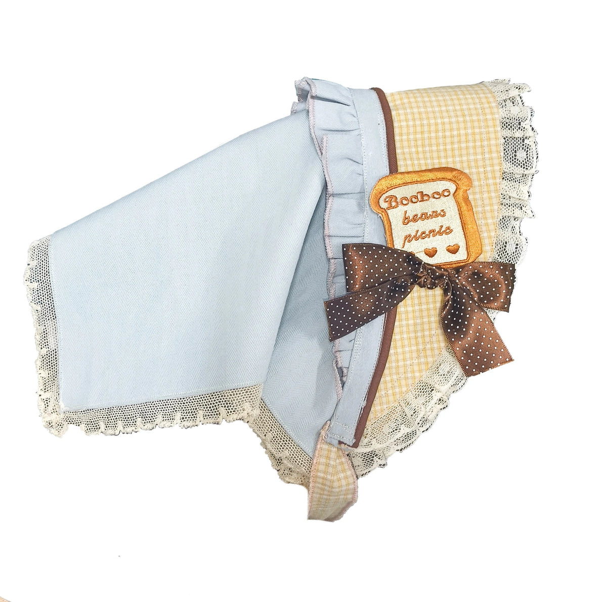 Teddy Bear Bakery Embroidered Cake Applique Sweet Lolita Suspender Skirt Set - LolitaEra