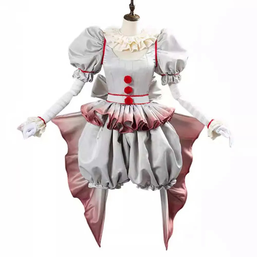 Terrifier 2 Art the Clown Cosplay Costume Women's Easter Clown Horror Cosplay Performance Outfit Halloween