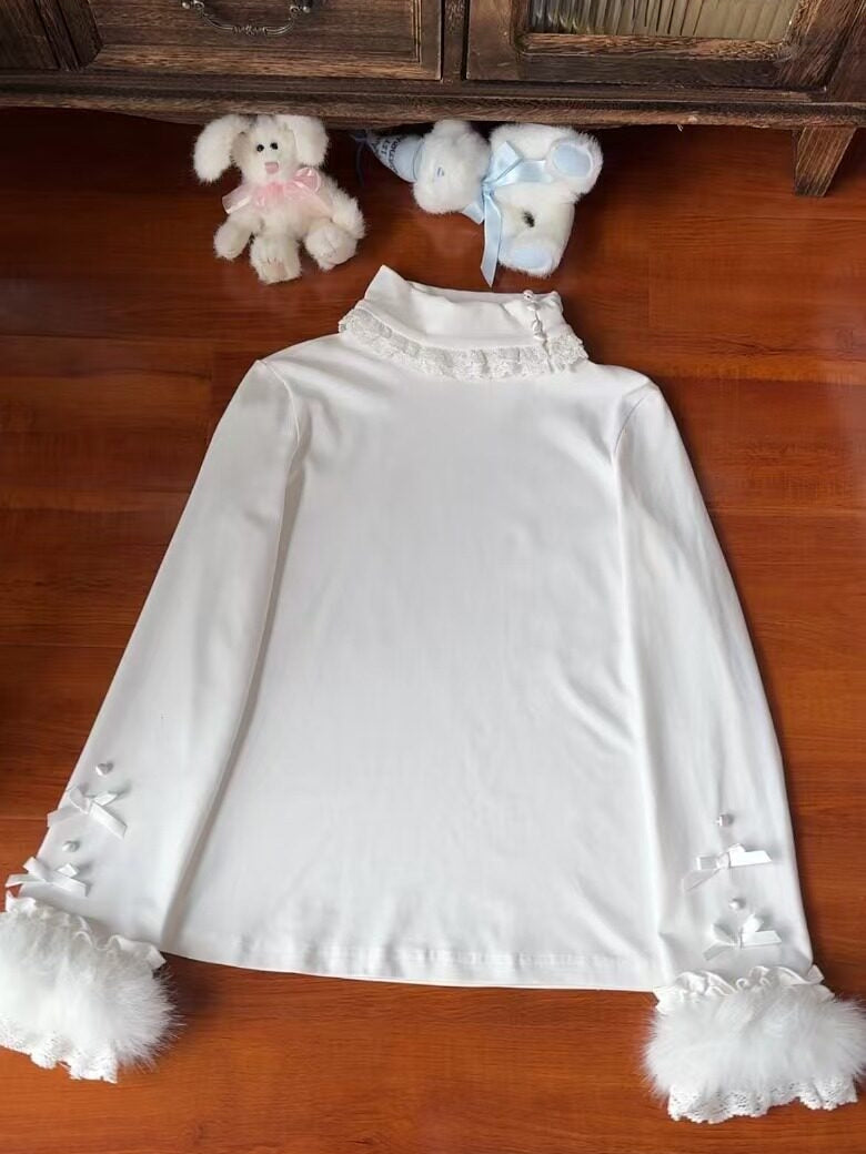 The Time Of Snowdrops Snowflake Print Velour Lolita JSK Dress - LolitaEra