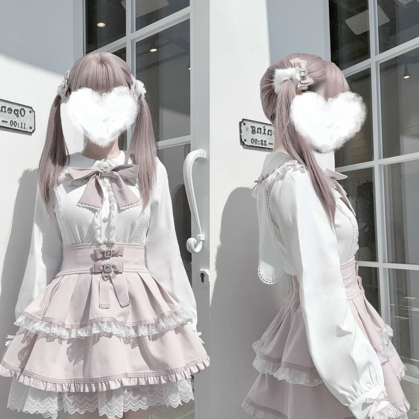 Lolita Kawaii Seisokei Bunny Ear Shirt LR1008