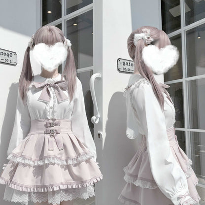 Lolita Kawaii Seisokei Bunny Ear Shirt LR1008