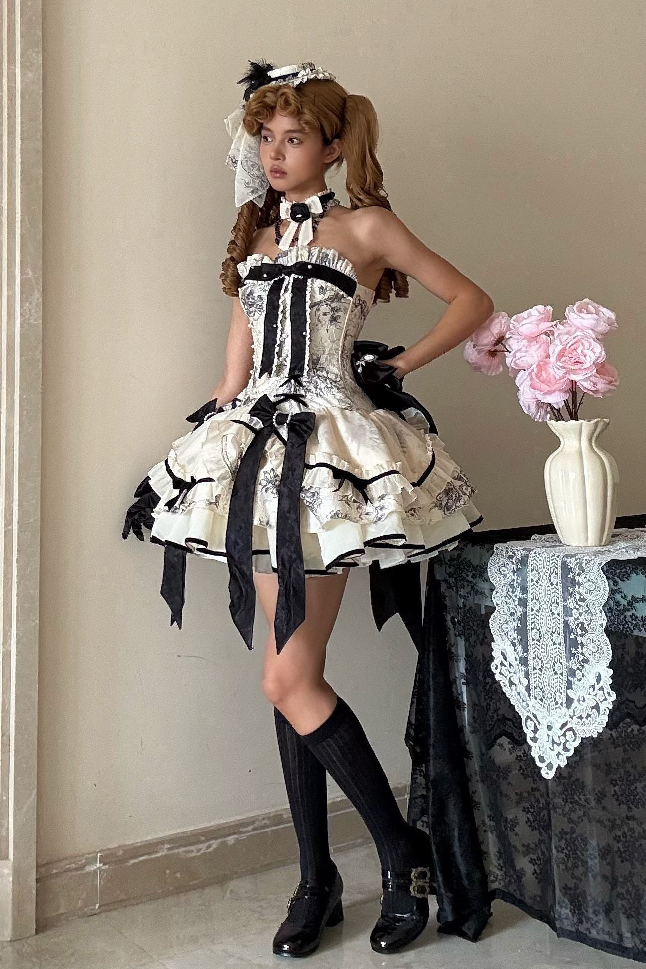 To Brandy French Noble Lolita JSK - LolitaEraJSKSTo Brandy French Noble Lolita JSK