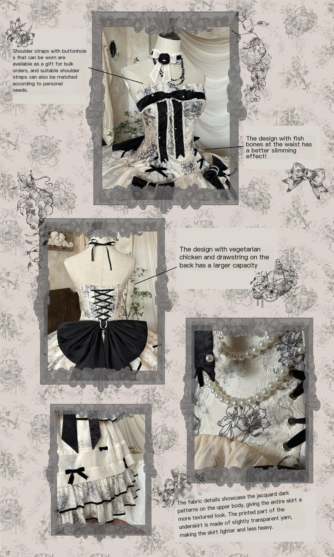 To Brandy French Noble Lolita JSK - LolitaEraOutwearSTo Brandy French Noble Lolita JSK