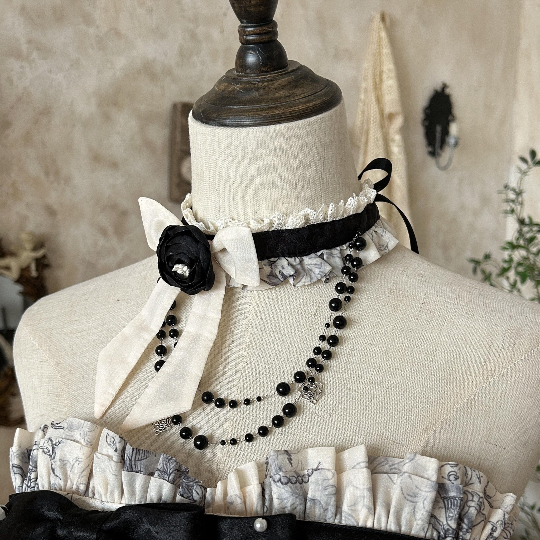 To Brandy French Noble Lolita JSK - LolitaEraNecklaceSTo Brandy French Noble Lolita JSK