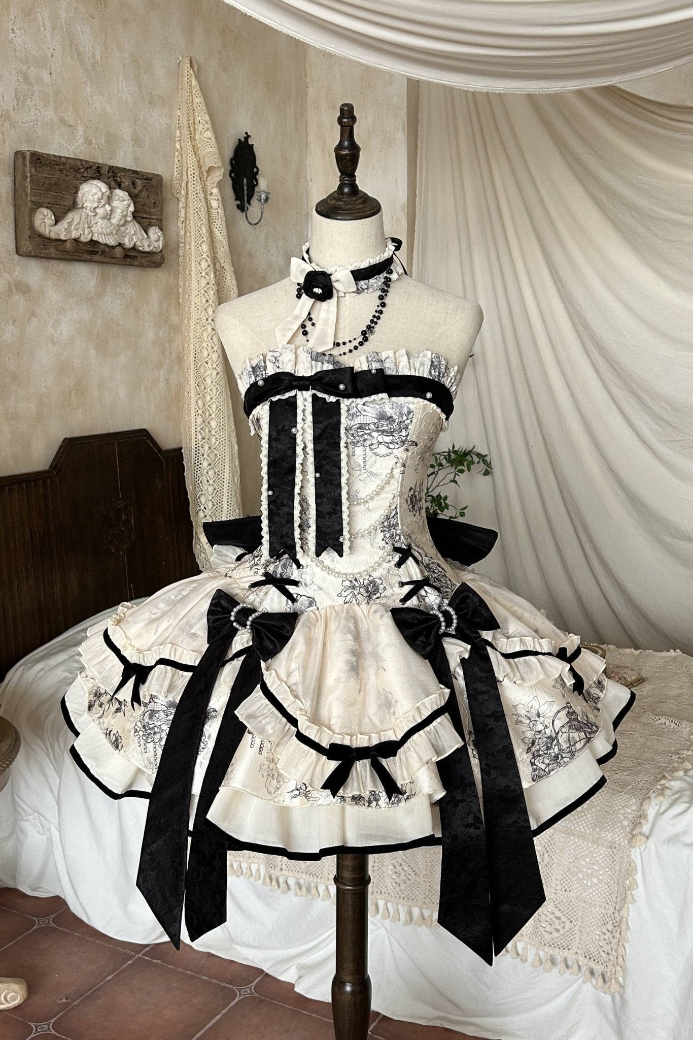 To Brandy French Noble Lolita JSK - LolitaEraJSKSTo Brandy French Noble Lolita JSK
