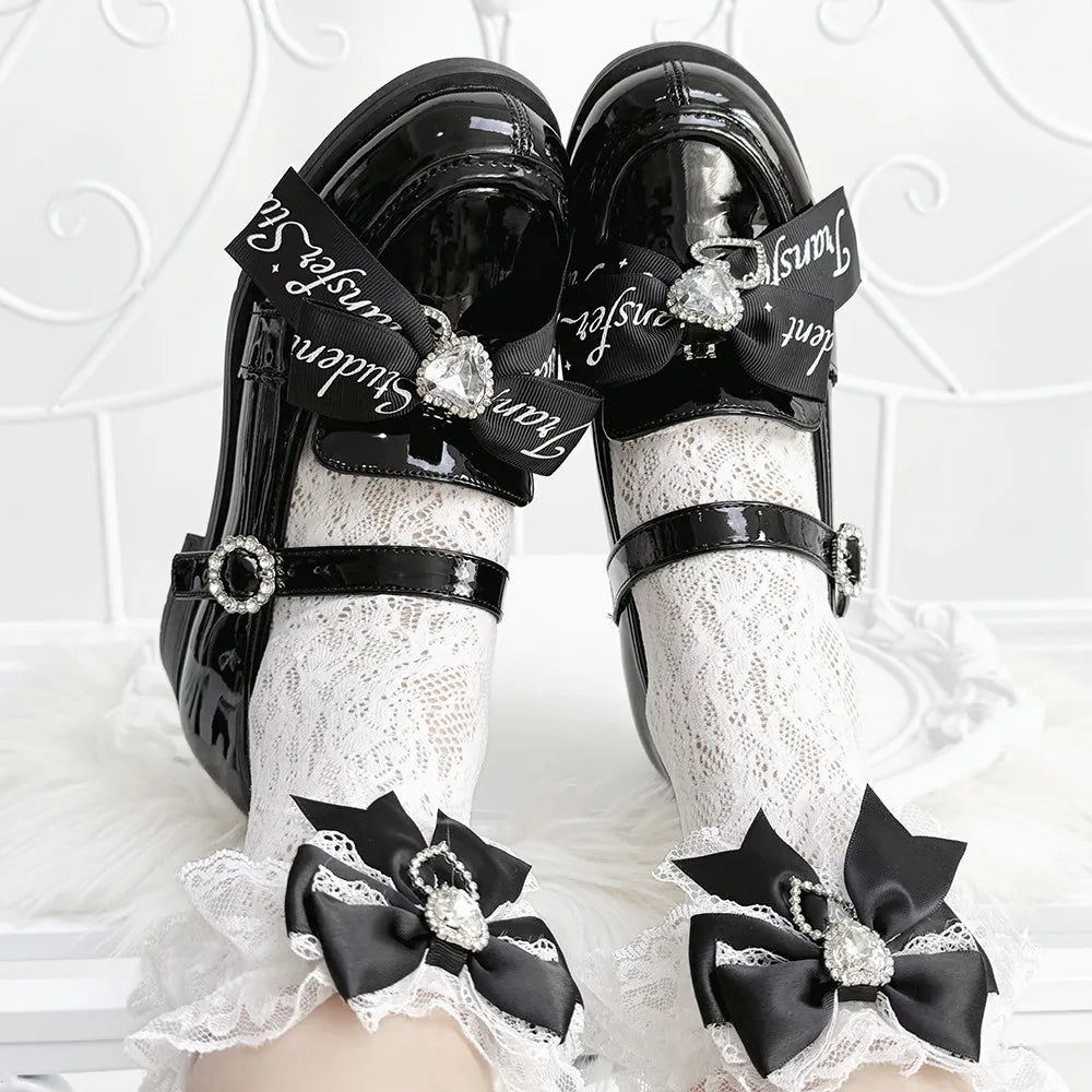 Genuine Japanese Mary Jane shoes with a strap, low heel