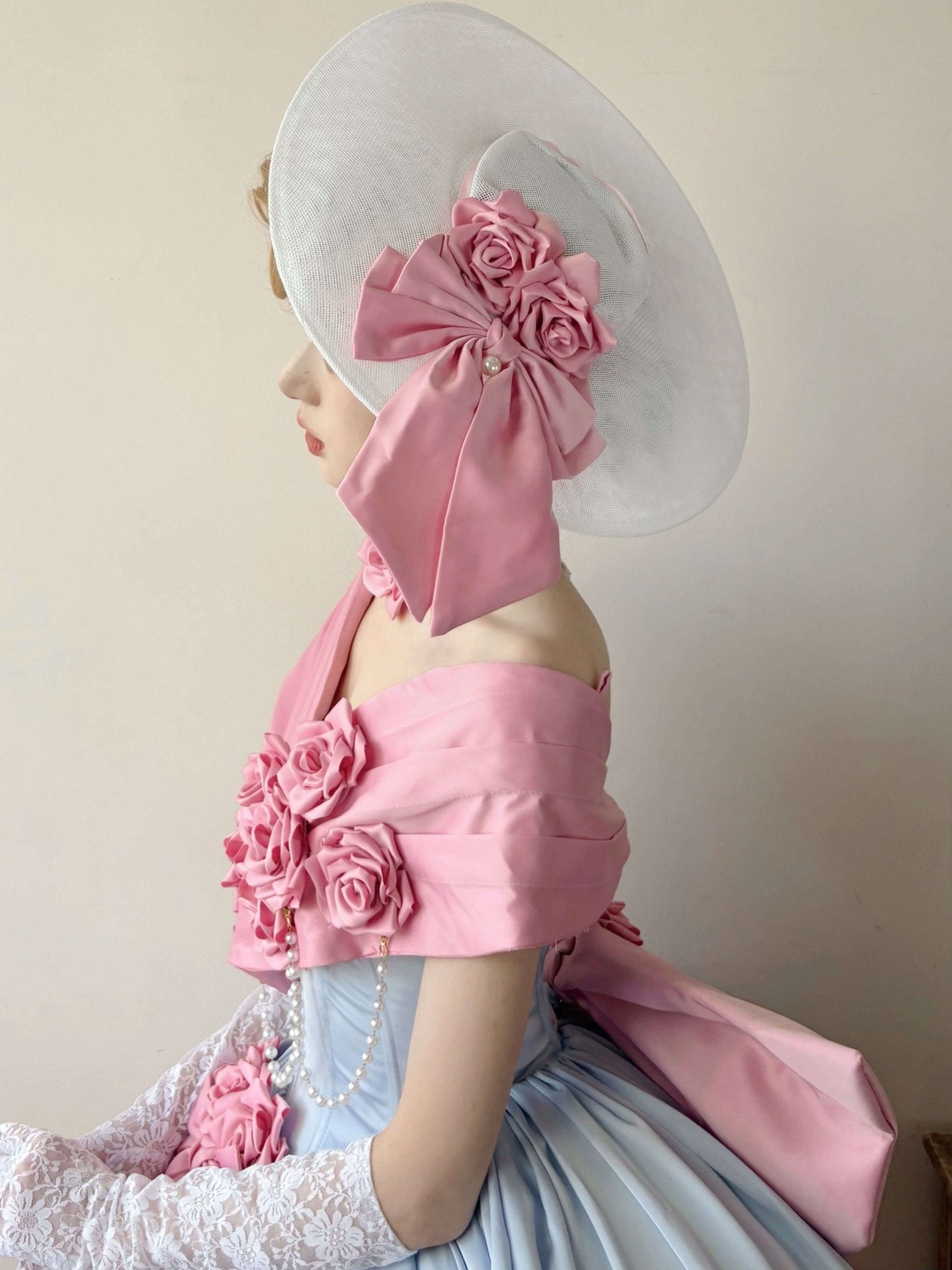 Treasure Chest Rose Lolita Blue & Pink Dress - LolitaEraBlue & Pink DressSTreasure Chest Rose Lolita Blue & Pink Dress