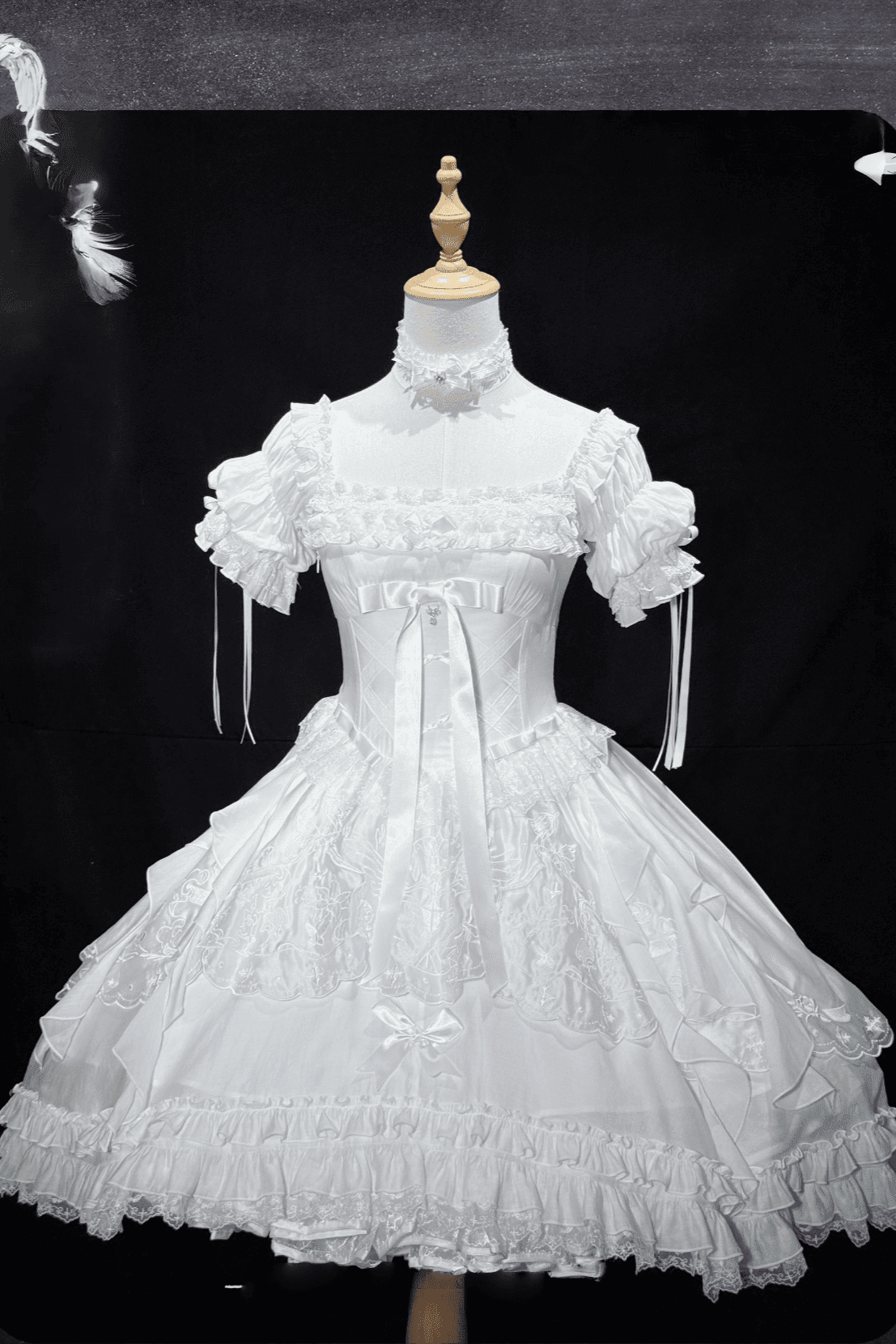 𝜗ৎ( PRE - ORDER ) Pure White Prayer Basic Lolita Dress LE1167 - LolitaEraWhiteXS𝜗ৎ( PRE - ORDER ) Pure White Prayer Basic Lolita Dress LE1167