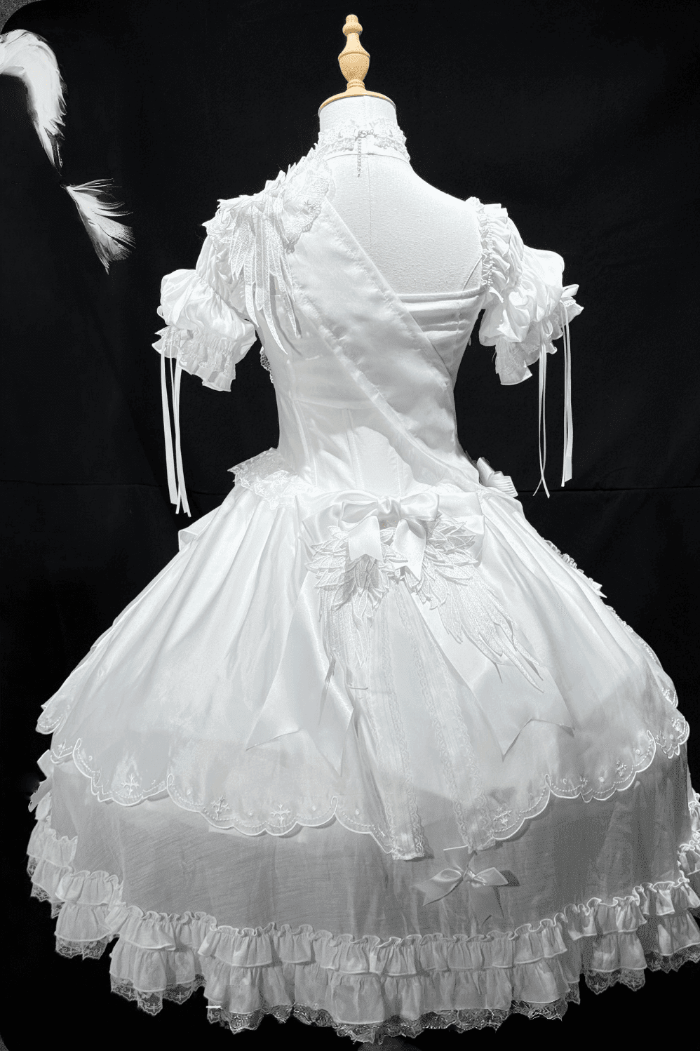 𝜗ৎ( PRE - ORDER ) Pure White Prayer Basic Lolita Dress LE1167 - LolitaEraWhiteXS𝜗ৎ( PRE - ORDER ) Pure White Prayer Basic Lolita Dress LE1167