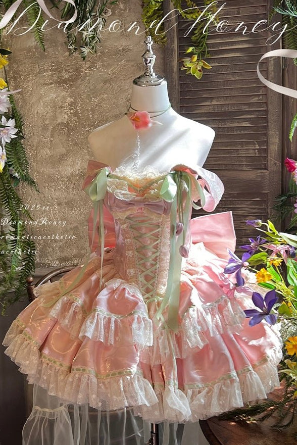 Tulip Melody Off-the-Shoulder Dress - LolitaEra