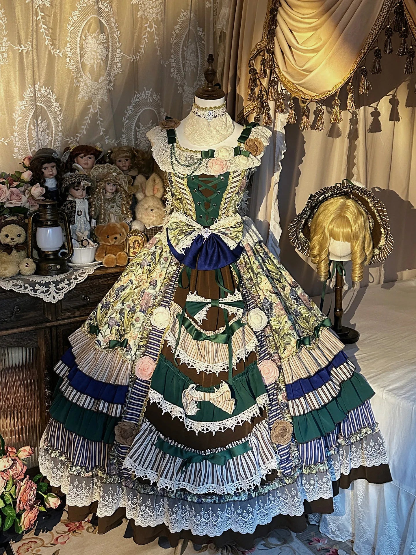 DailyCherry [Twilight Morning Bell] Palace Style Gorgeous Heavy Industry CLA Lolita Princess Dress