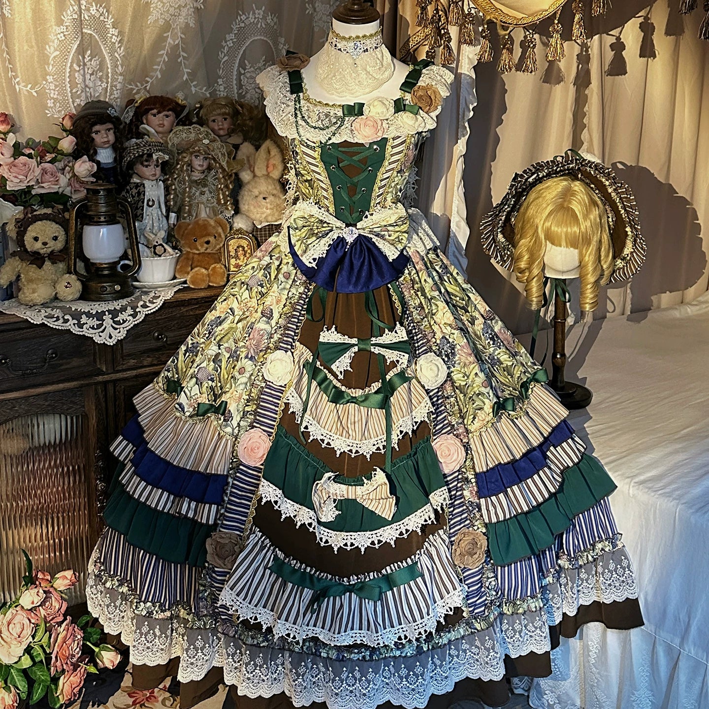 DailyCherry [Twilight Morning Bell] Palace Style Gorgeous Heavy Industry CLA Lolita Princess Dress