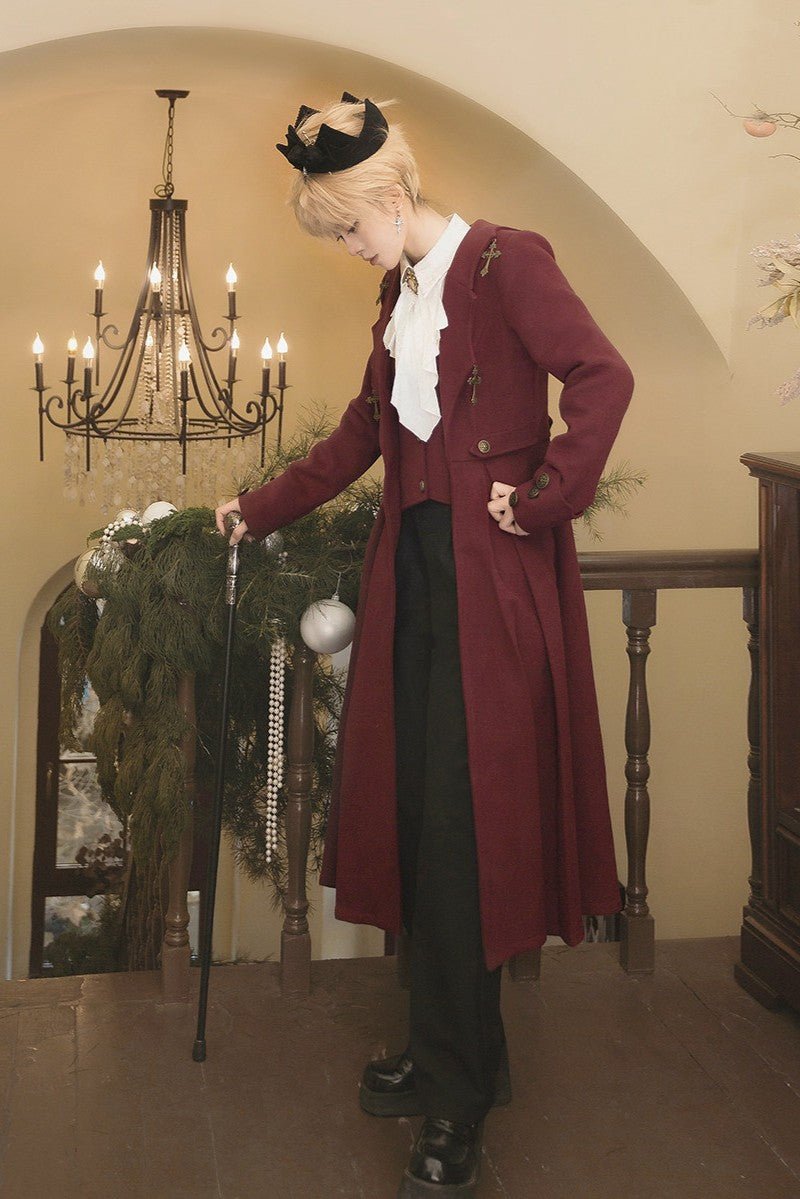 Vampire Count Dark Gothic Prince Set - LolitaEraShirt + Pants + CoatSVampire Count Dark Gothic Prince Set