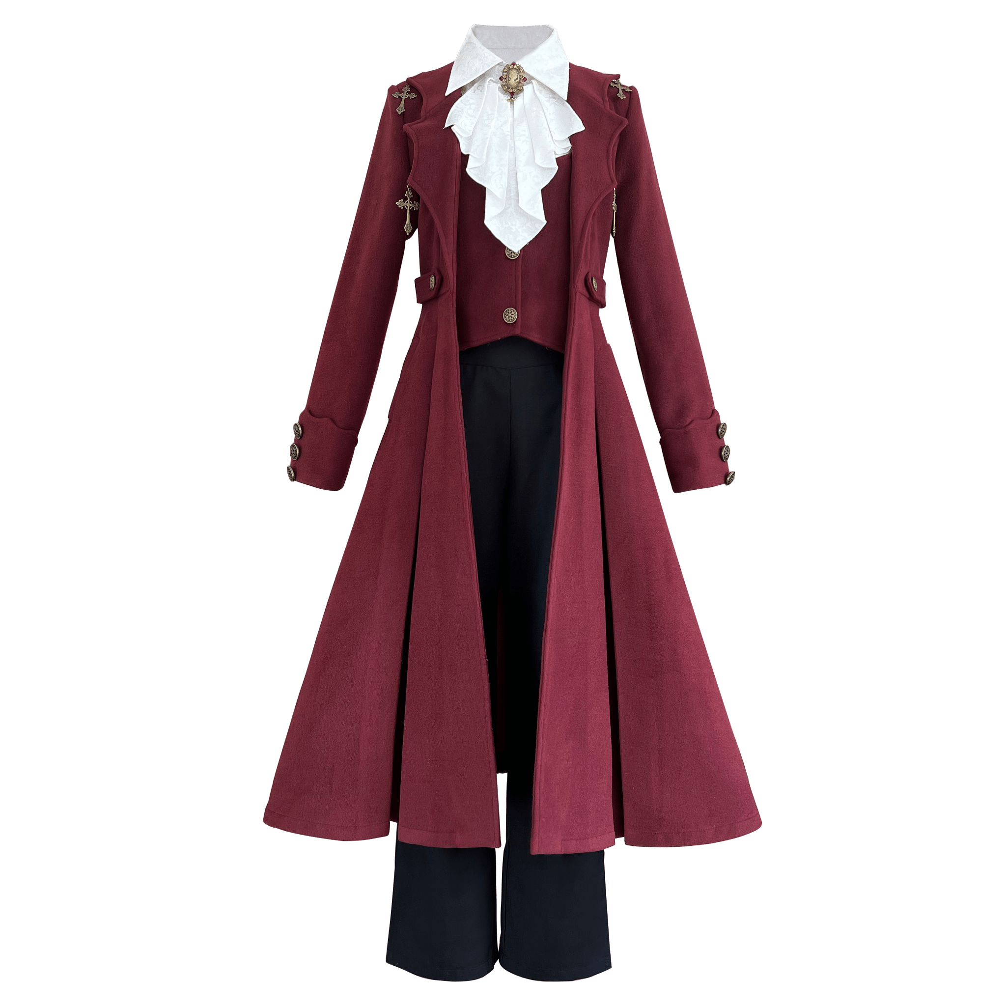 Vampire Count Dark Gothic Prince Set - LolitaEraShirt + Pants + CoatSVampire Count Dark Gothic Prince Set