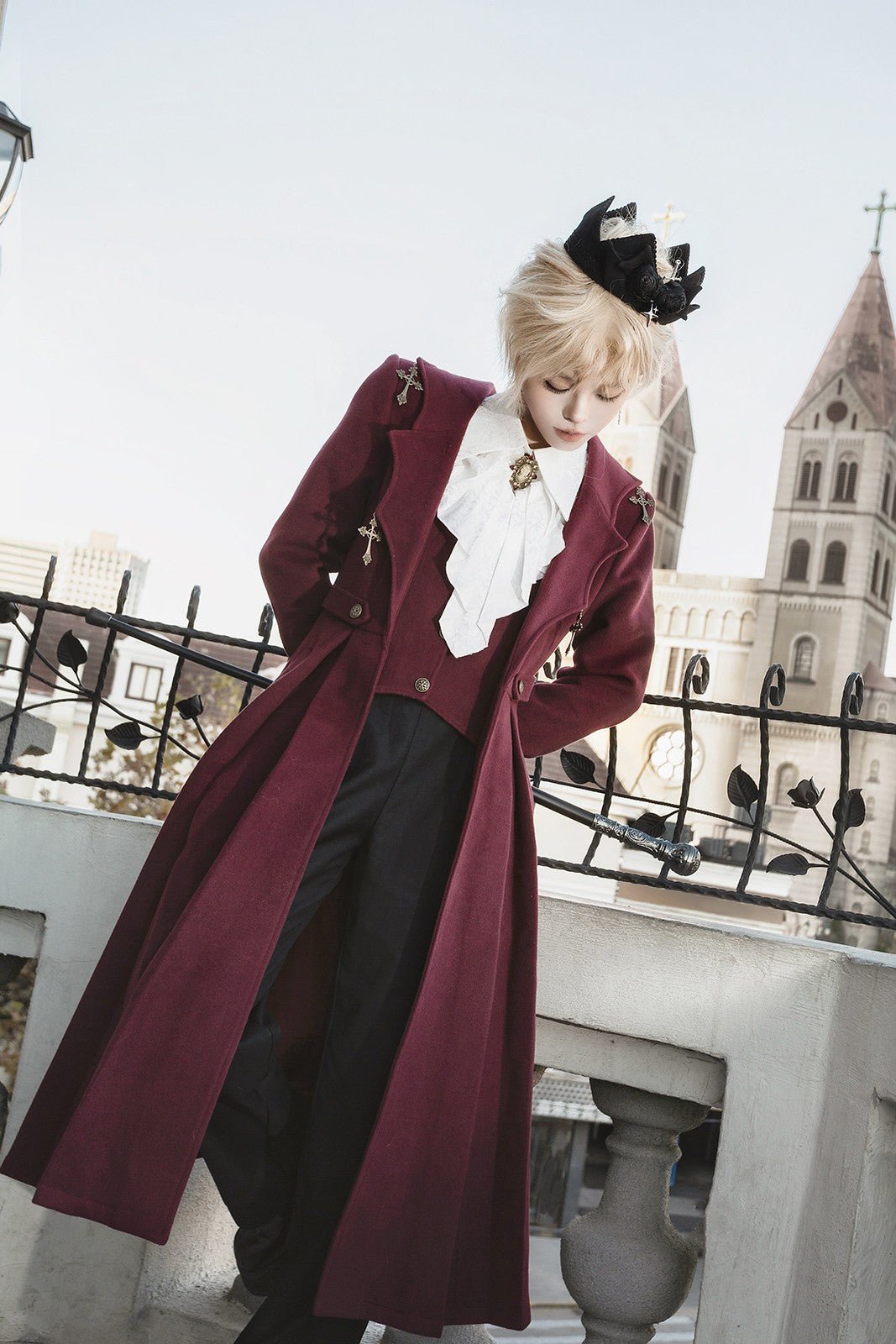 Vampire Count Dark Gothic Prince Set - LolitaEraShirt + Pants + CoatSVampire Count Dark Gothic Prince Set