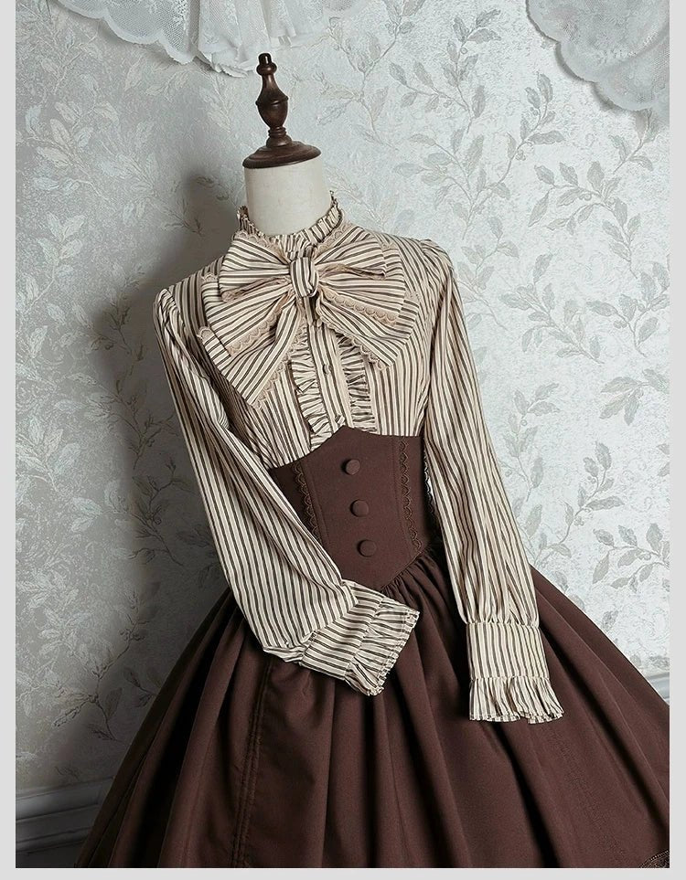Victoria Duke Brown Classic Lolita Full Set - LolitaEra
