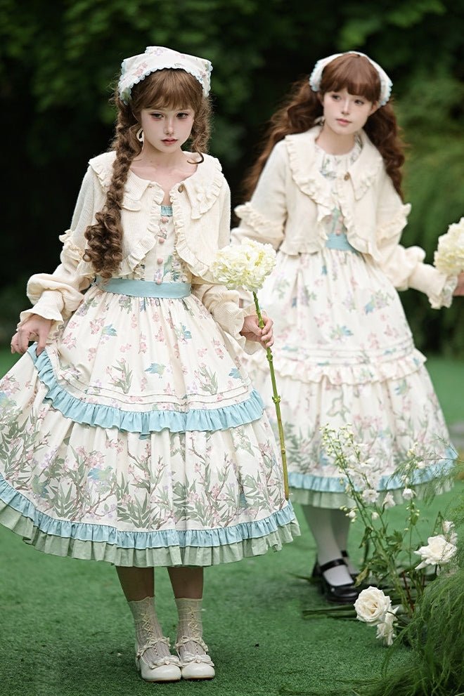 Warbler Season Classic Lolita OP/JSK Dress Set - LolitaEraJSK+BeltSWarbler Season Classic Lolita OP/JSK Dress Set