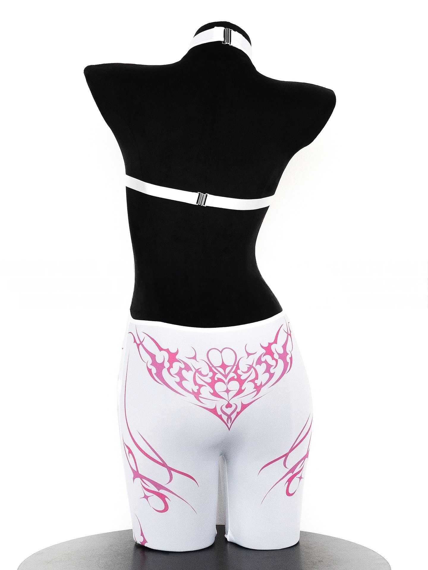 White Imp Fitted Bodysuit - LolitaEraWhiteOne sizeWhite Imp Fitted Bodysuit