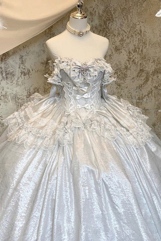 White Moonlight Lover Formal Dress - LolitaEraSliverSWhite Moonlight Lover Formal Dress
