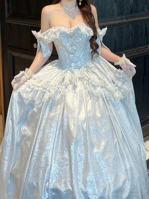 White Moonlight Lover Formal Dress - LolitaEraWhiteSWhite Moonlight Lover Formal Dress