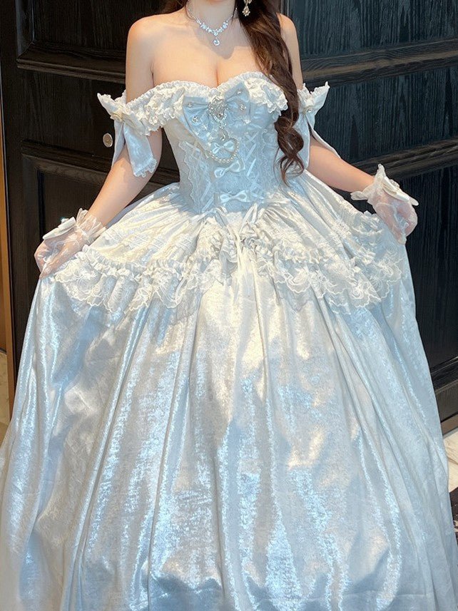 White Moonlight Lover Formal Dress - LolitaEraWhiteSWhite Moonlight Lover Formal Dress