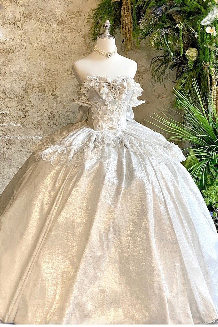 White Moonlight Lover Formal Dress - LolitaEraWhiteSWhite Moonlight Lover Formal Dress
